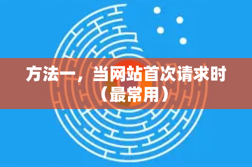 方法一，当网站首次请求时（最常用）